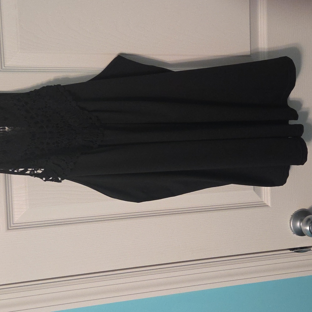 SHEIN Black crochet tank top